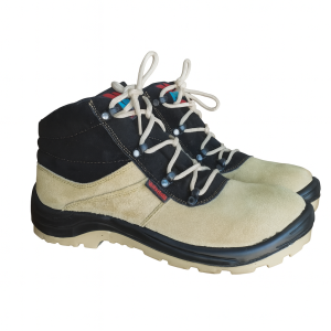 پوتین ایمنی کاویان چرم اشبالت خاکی